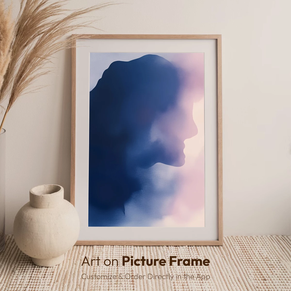 Mystic Profile in Mist: Ethereal Silhouette Art - Image 7