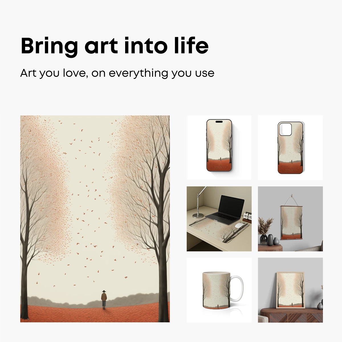 Autumn Solitude: A Leafy Odyssey - Image 2