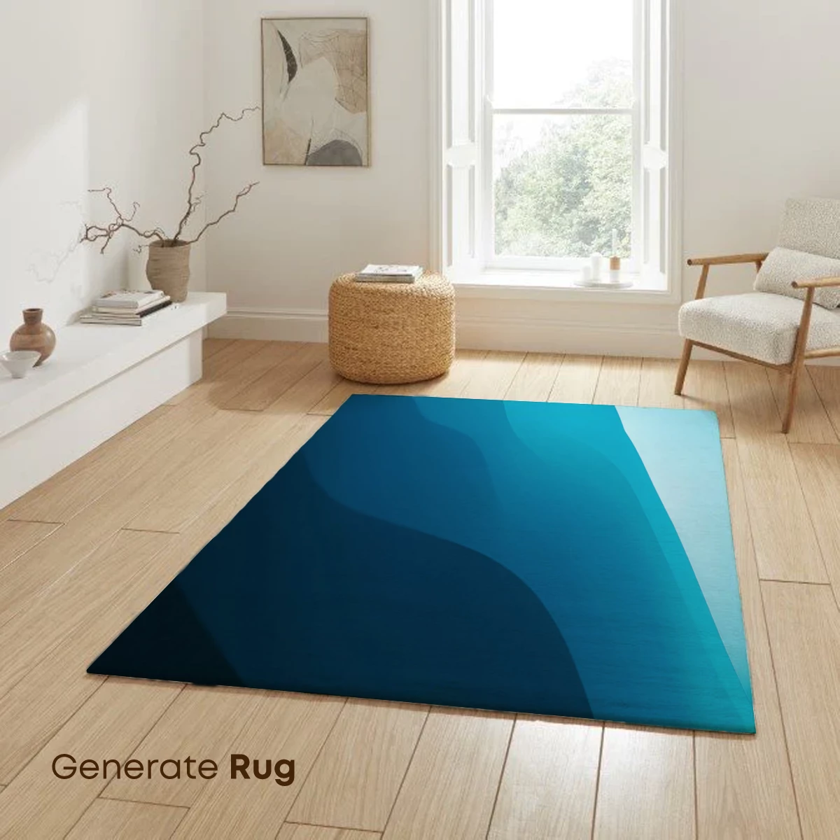 Blue Gradient Waves: Abstract Fluidity - Image 6