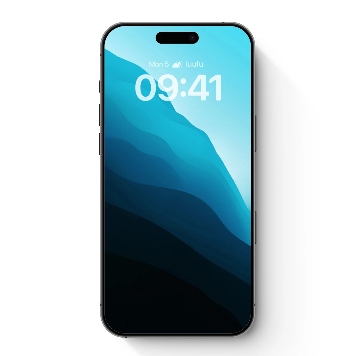 Blue Gradient Waves: Abstract Fluidity