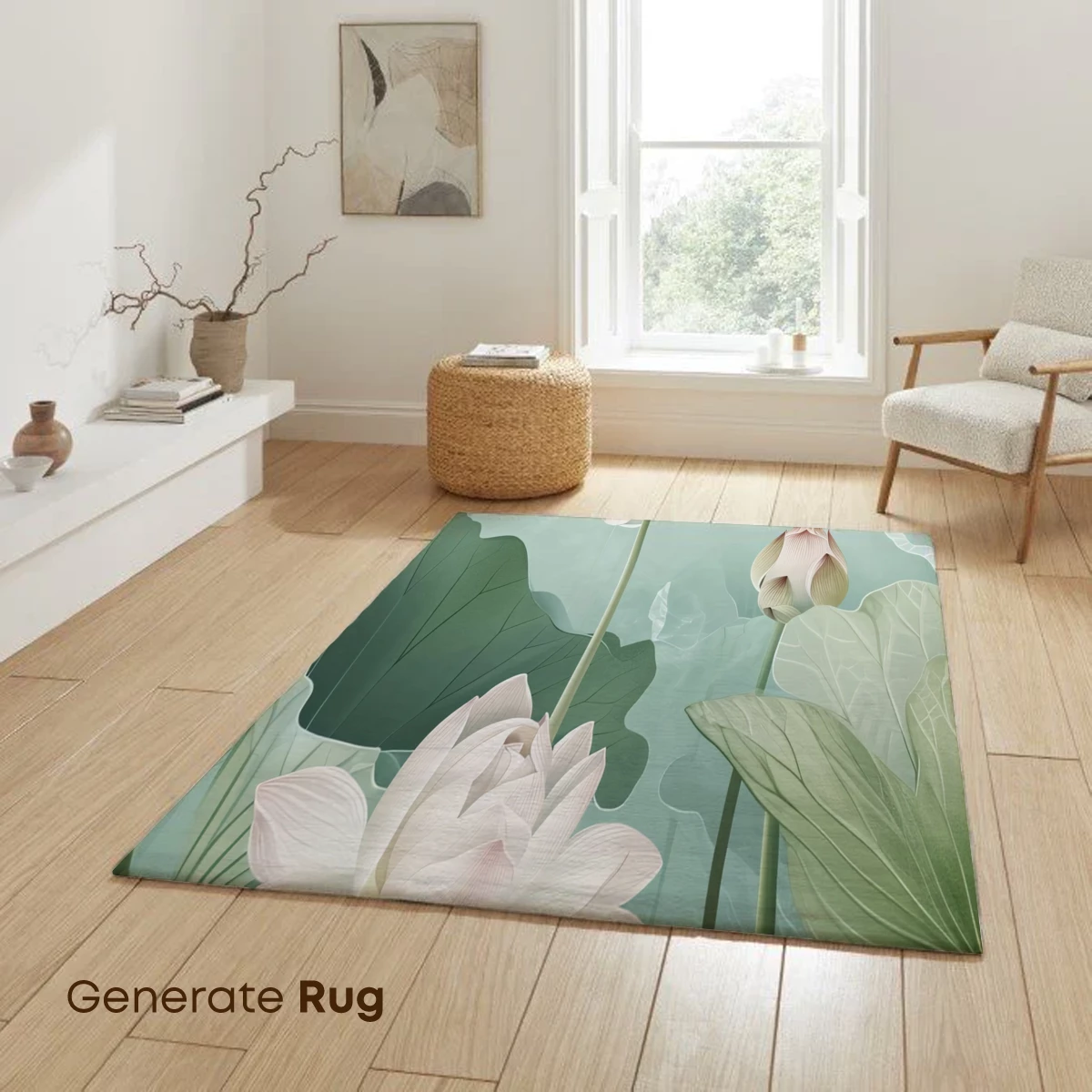 Ethereal Lotus Serenity: A Watercolor Symphony - Image 6