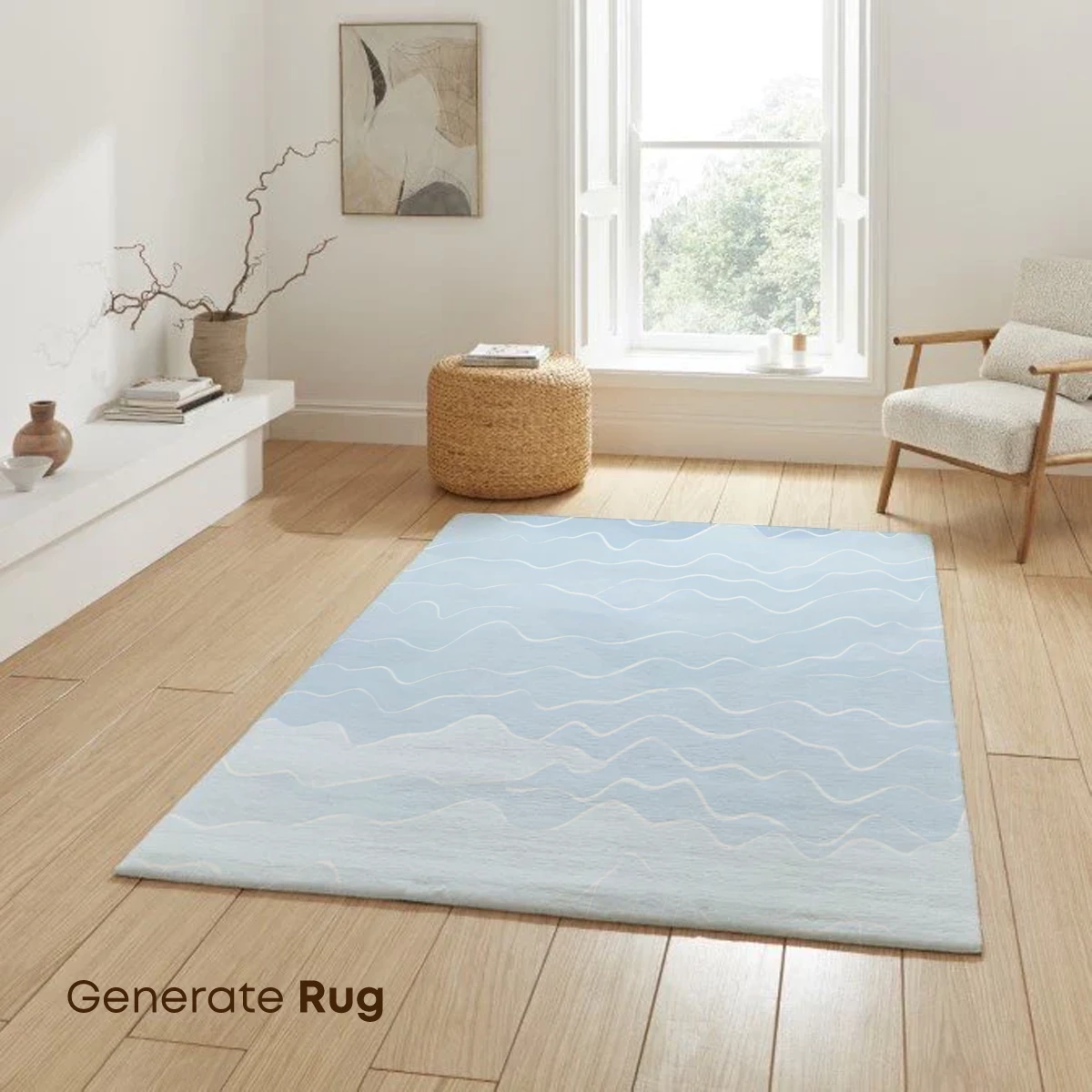 Ethereal Rain Symphony: Minimalist Water Waves - Image 6