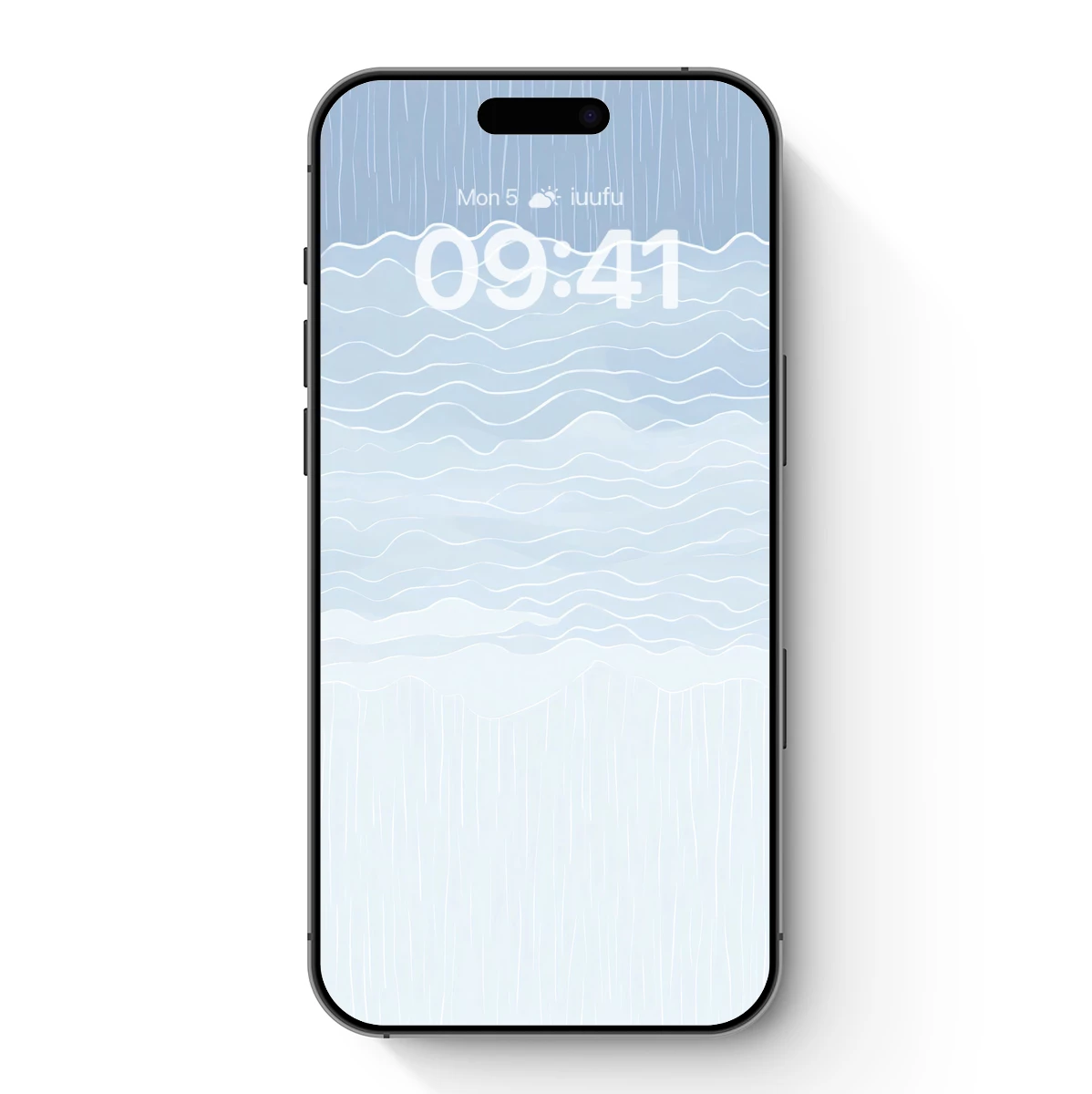 Ethereal Rain Symphony: Minimalist Water Waves