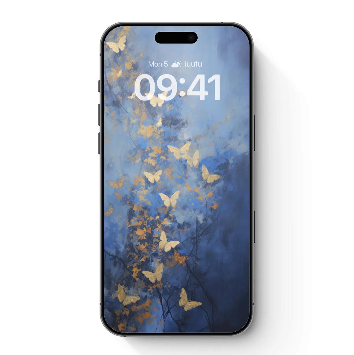 Butterfly Whispers in Twilight Blue