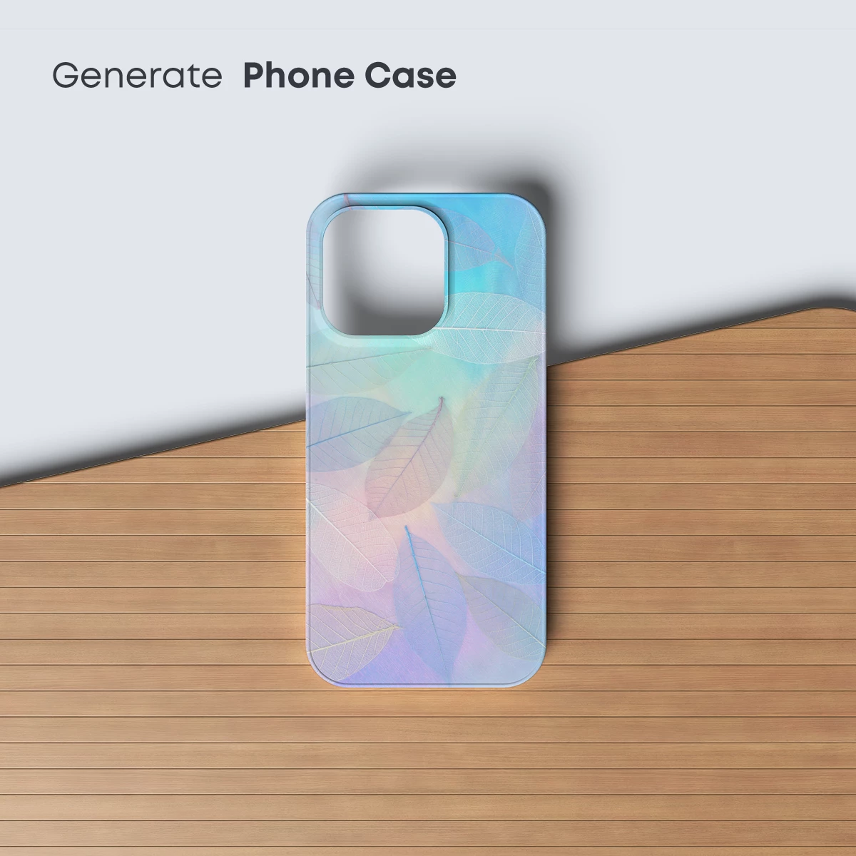 Ethereal Leaf Silhouettes in Pastel Harmony - Image 3