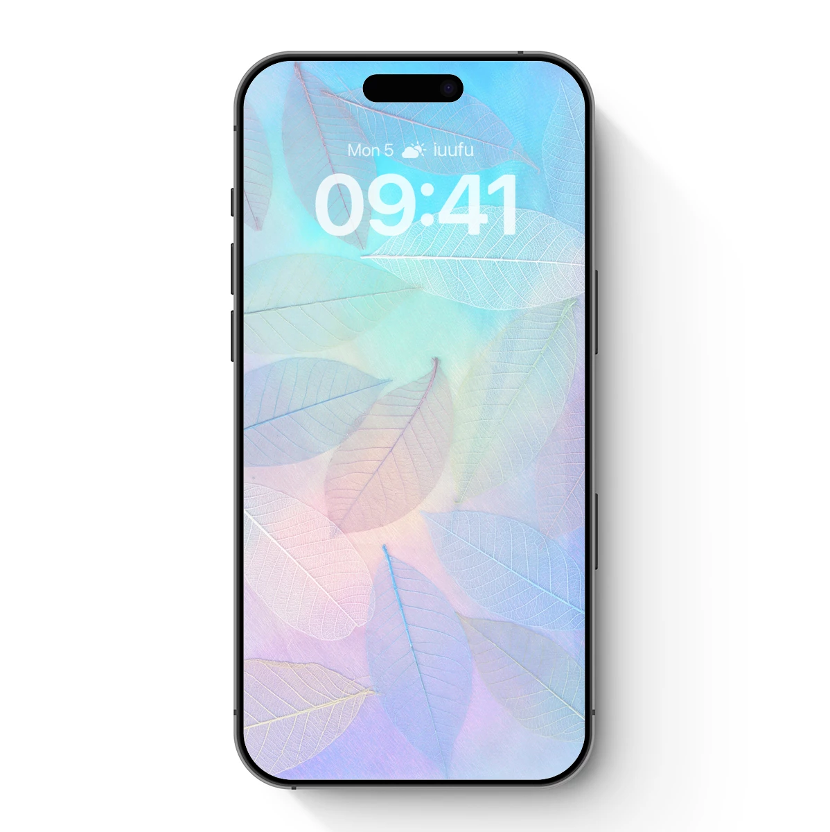 Ethereal Leaf Silhouettes in Pastel Harmony