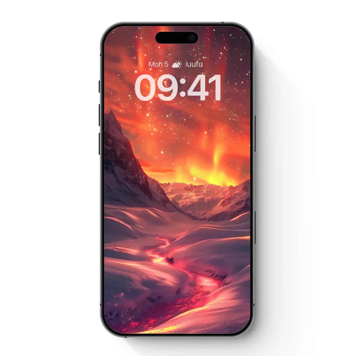 Aurora Over Snowy Peaks: A Celestial Winter Wonderland