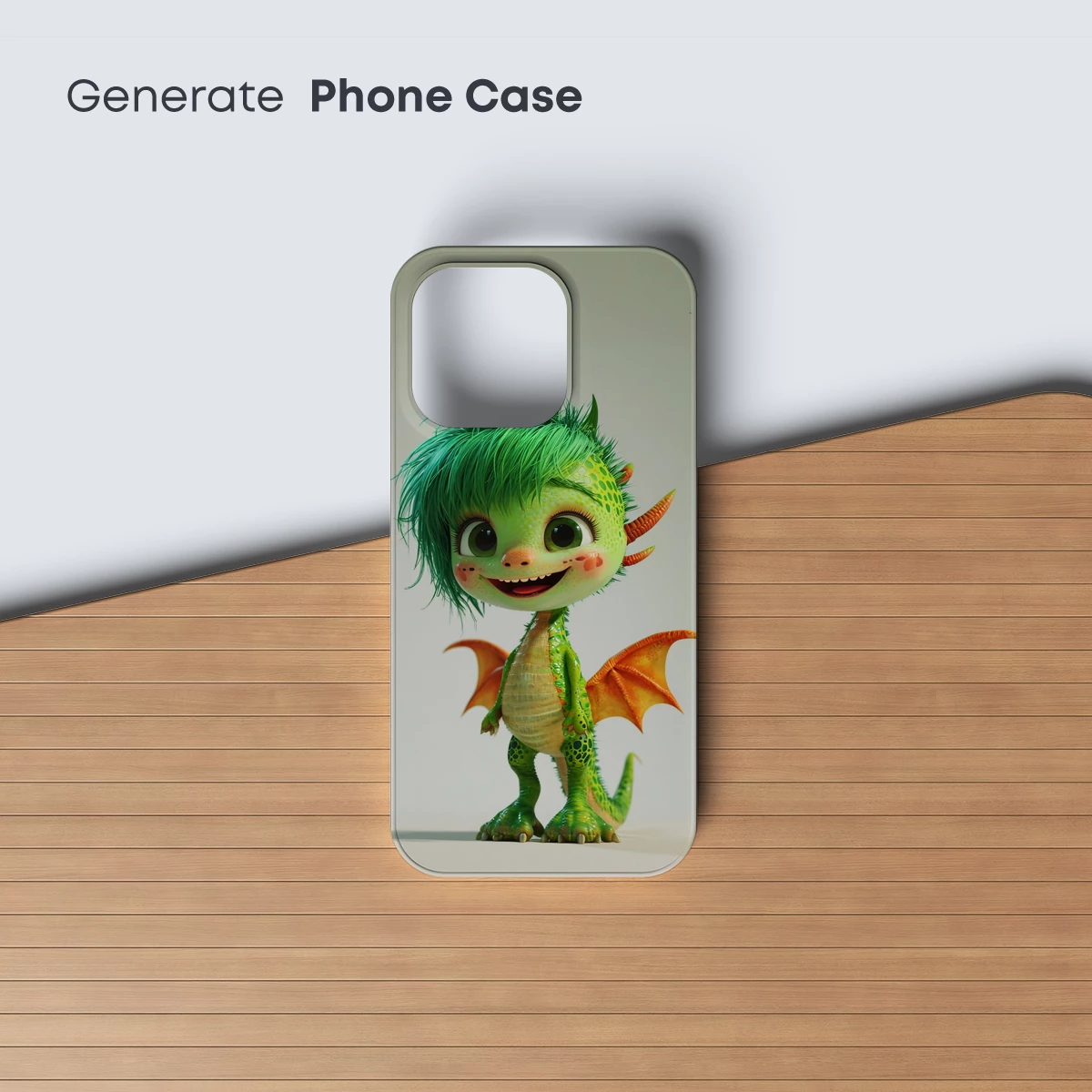 Charming Dragonling with Spiky Green Hair - Image 3