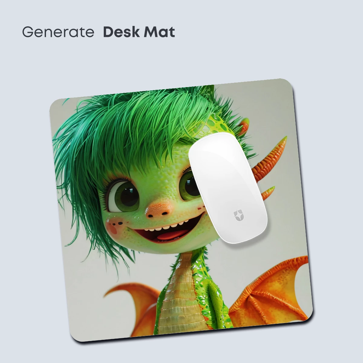 Charming Dragonling with Spiky Green Hair - Image 4