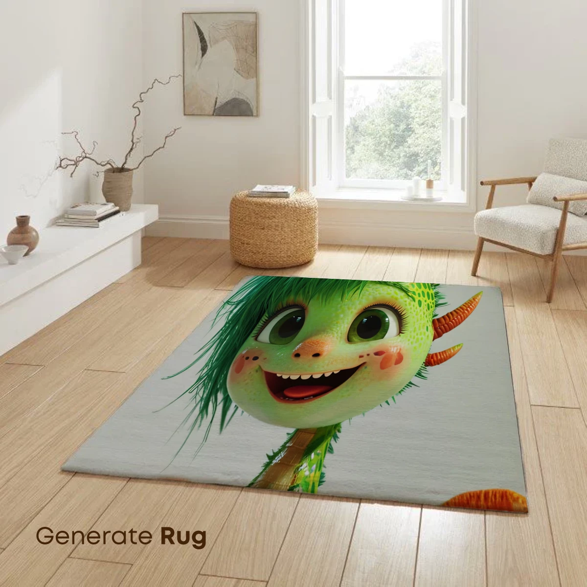 Charming Dragonling with Spiky Green Hair - Image 6