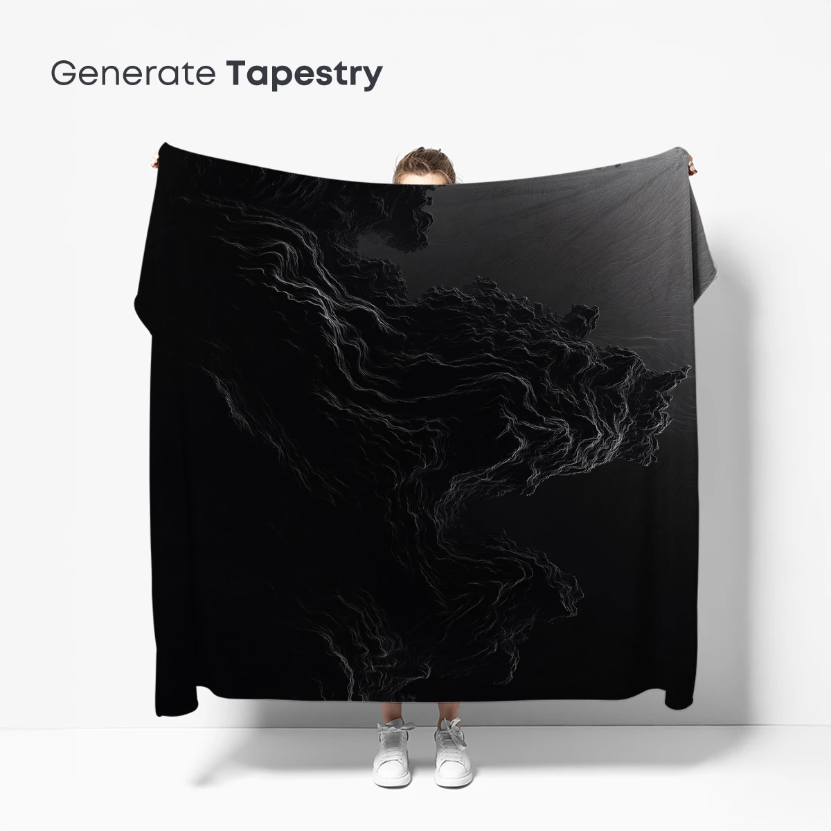 Ethereal Shadows: Monochrome Mountain Whispers - Image 5