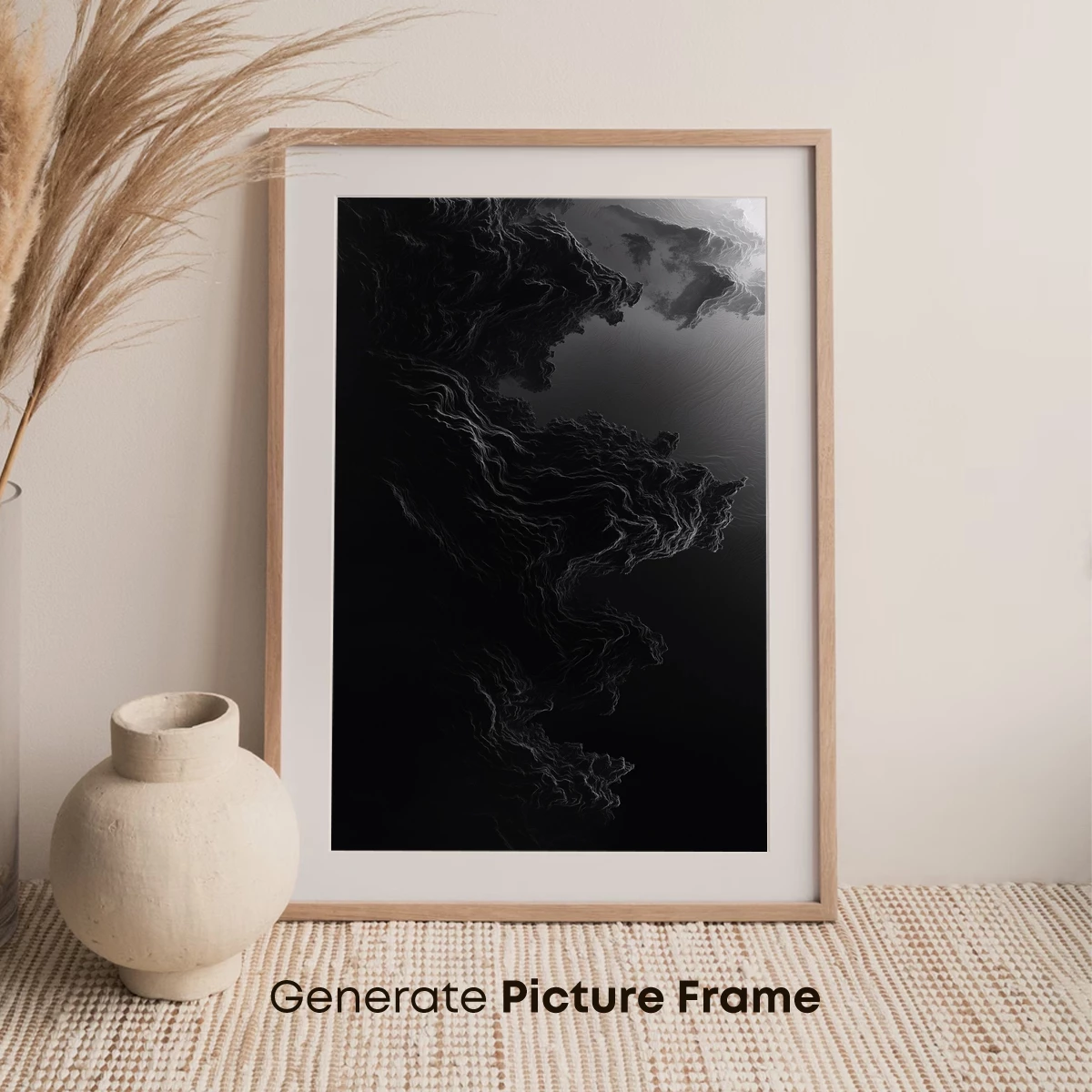 Ethereal Shadows: Monochrome Mountain Whispers - Image 7