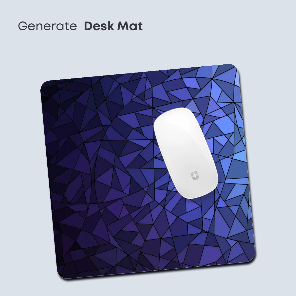 Geometric Twilight: A Mosaic of Blue Hues - Image 4