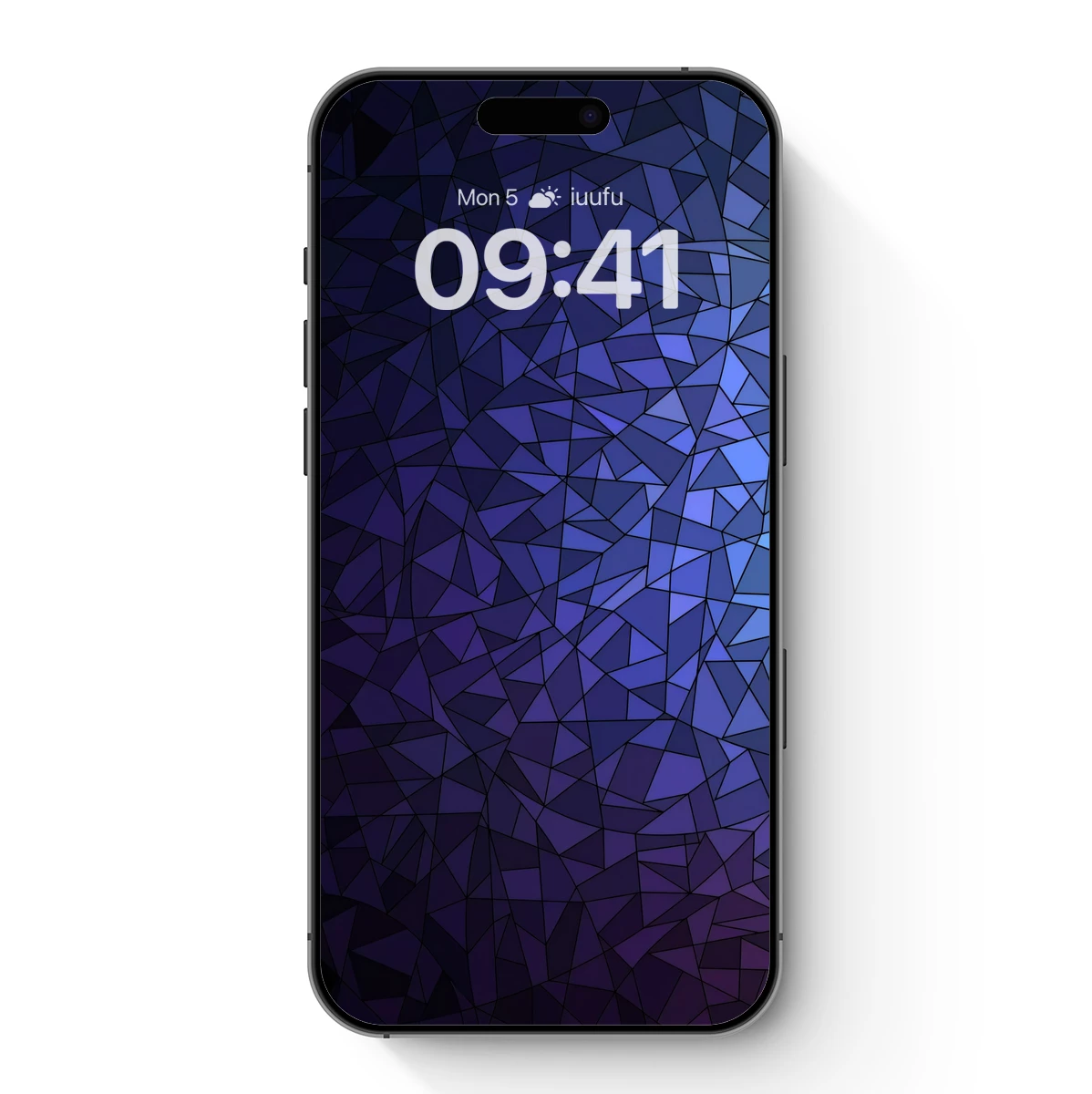 Geometric Twilight: A Mosaic of Blue Hues