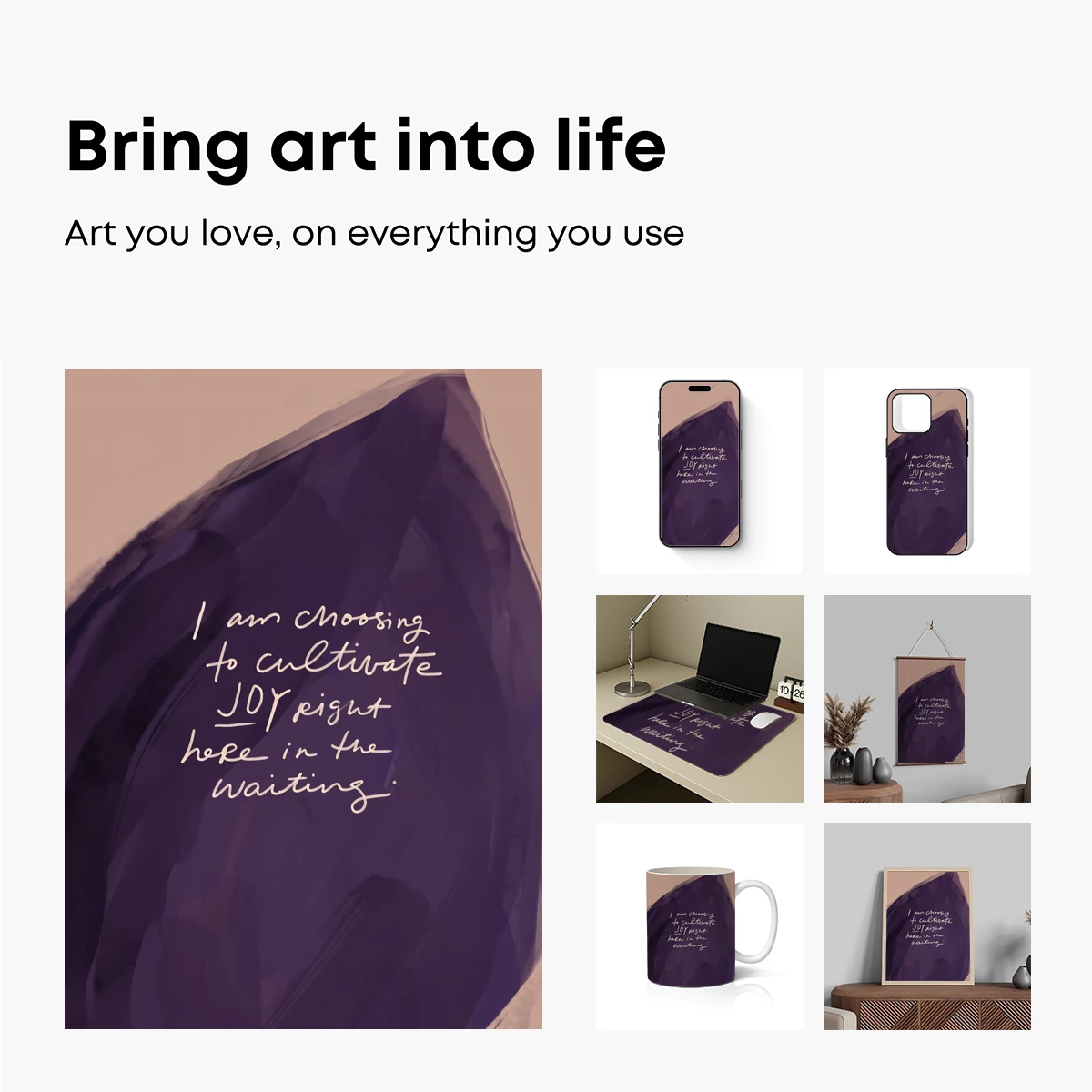 Cultivating Joy in Purple Crystalline Depths - Image 2