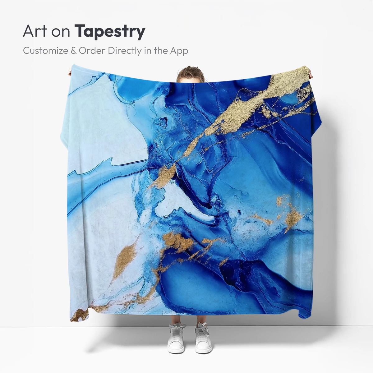 Blue Abyss with Golden Veins - Image 5