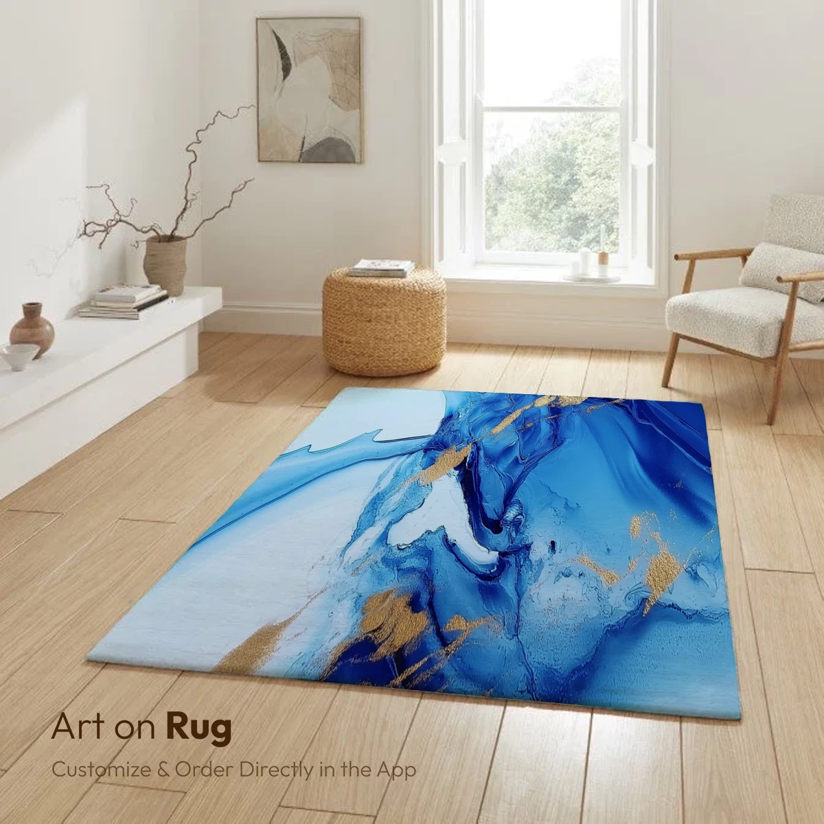 Blue Abyss with Golden Veins - Image 6