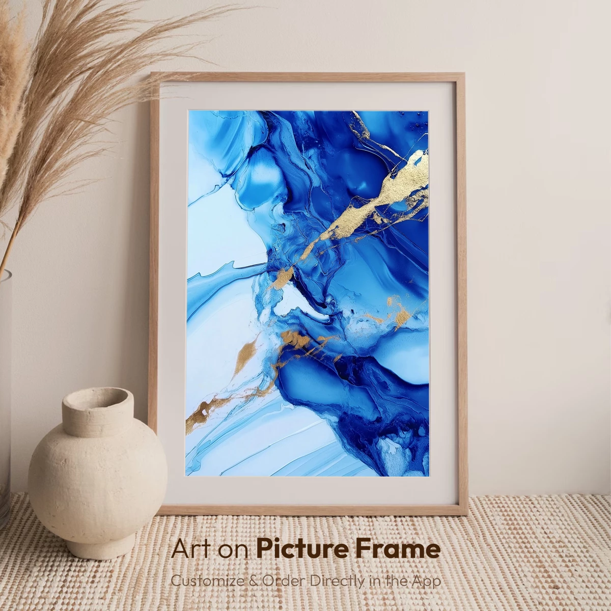 Blue Abyss with Golden Veins - Image 7