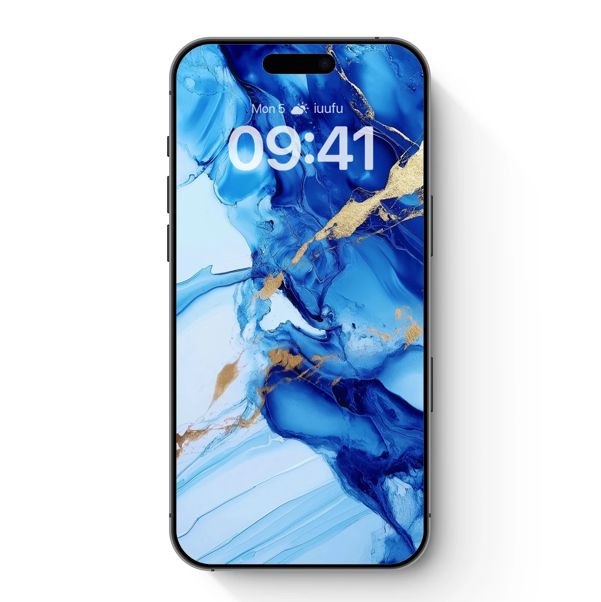 Blue Abyss with Golden Veins