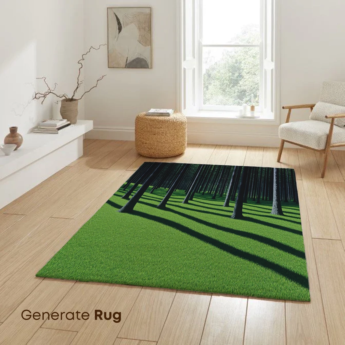 Forest Shadows: A Symphony of Light and Green - Image 6