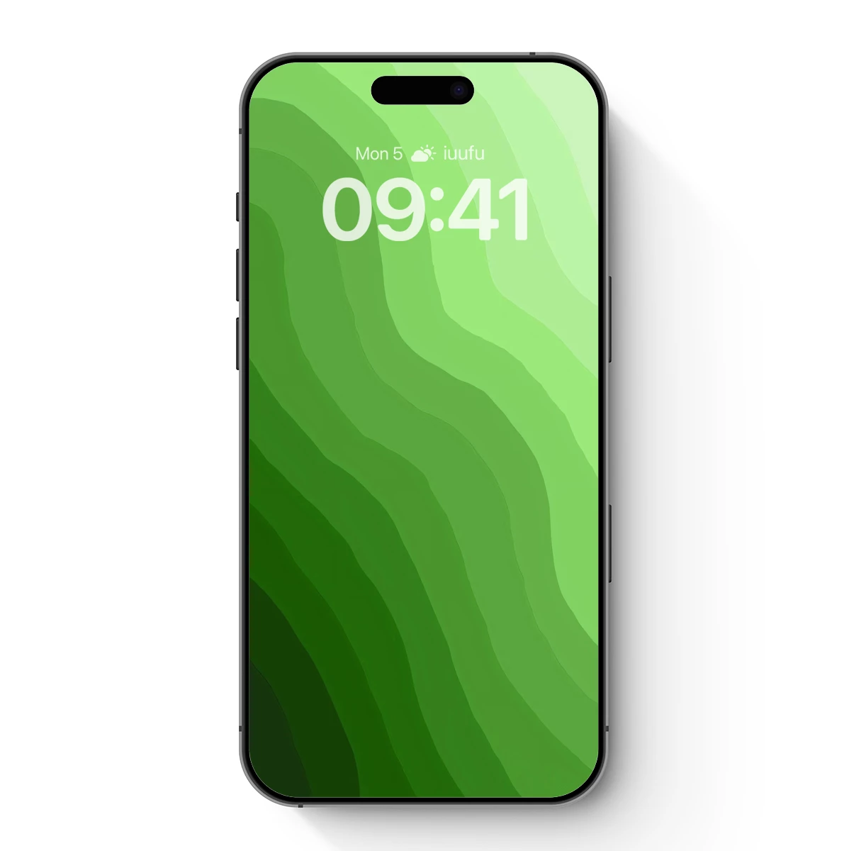 Green Gradient Waves: A Flowing Abstract Symphony