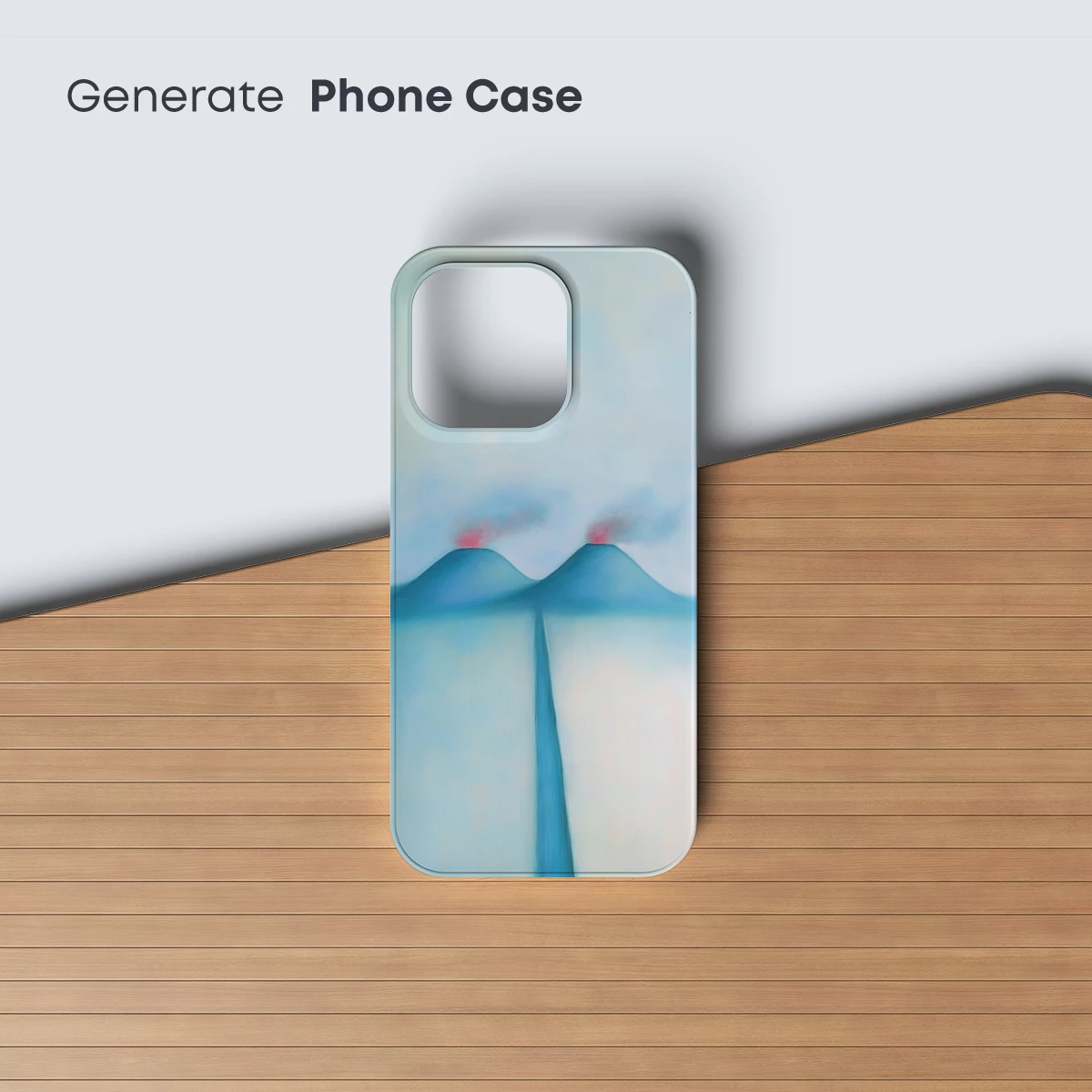 Eternal Twin Peaks: Abstract Volcanic Serenity - Image 3