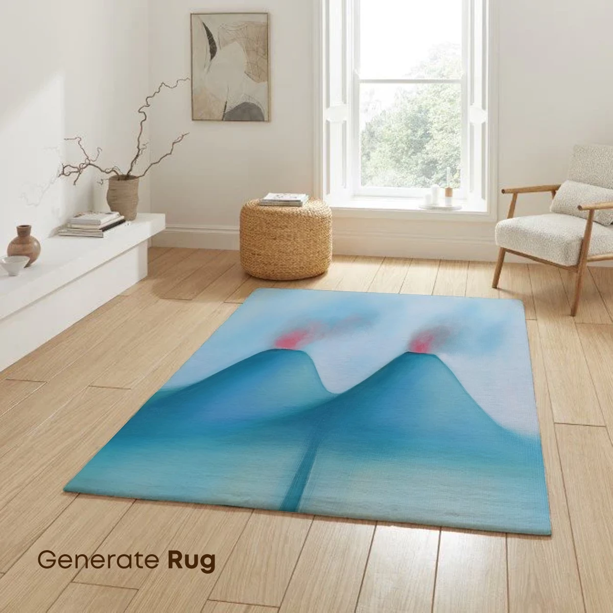 Eternal Twin Peaks: Abstract Volcanic Serenity - Image 6