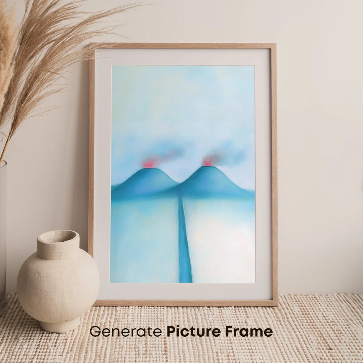 Eternal Twin Peaks: Abstract Volcanic Serenity - Image 7