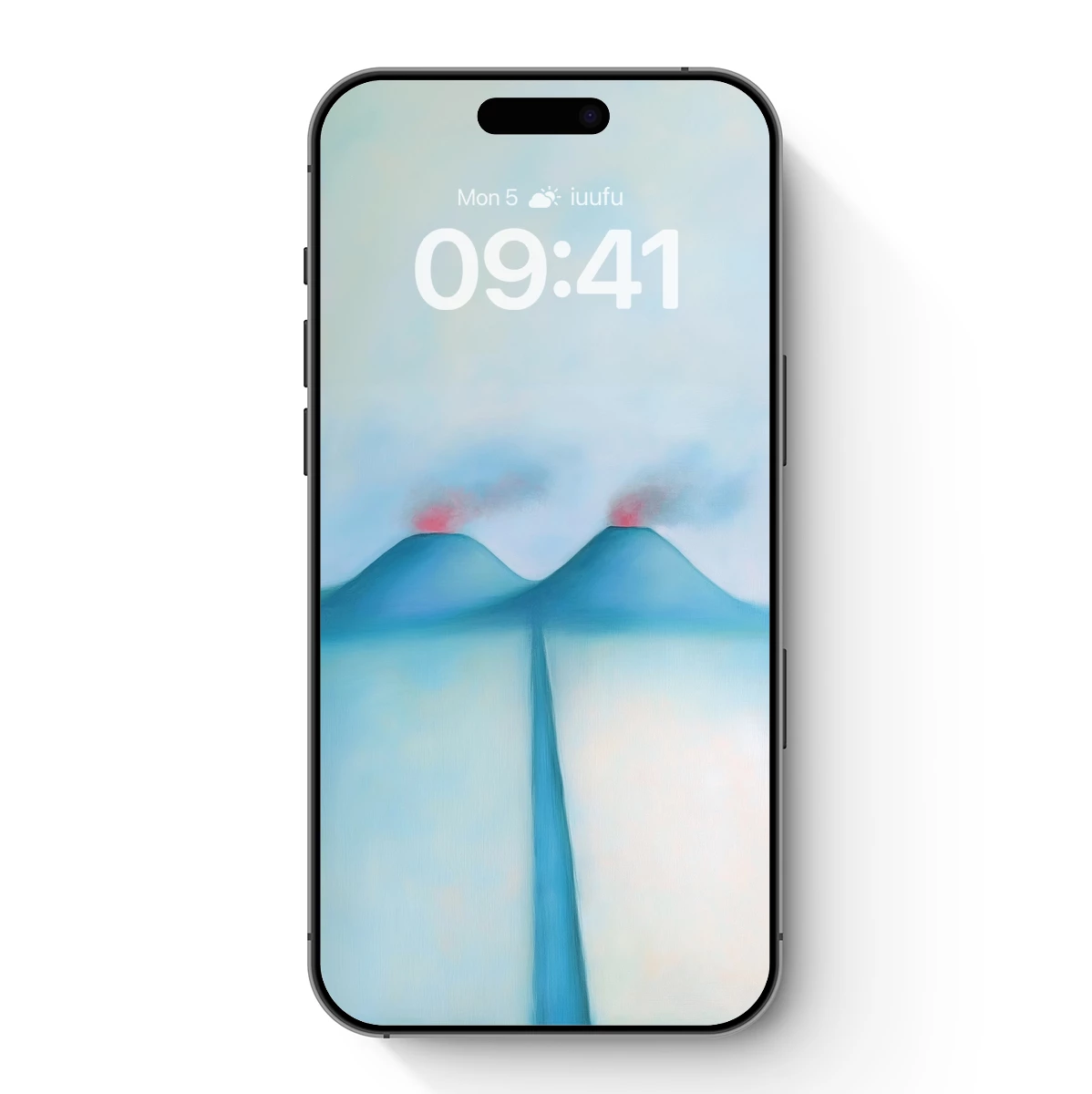 Eternal Twin Peaks: Abstract Volcanic Serenity