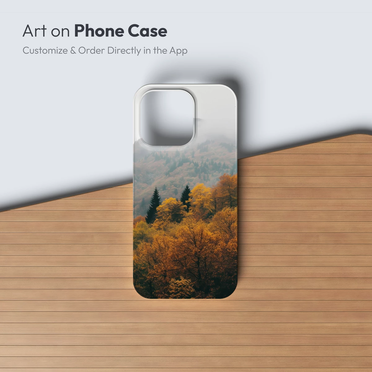 Autumn Mist: Golden Forests and Veiled Peaks - Image 3