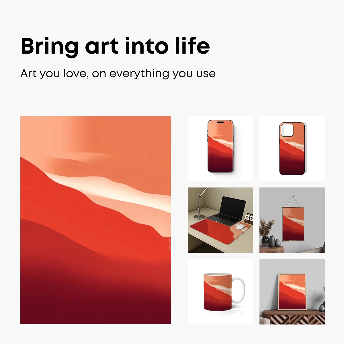 Crimson Dunes: A Symphony of Sand and Shadow - Image 2