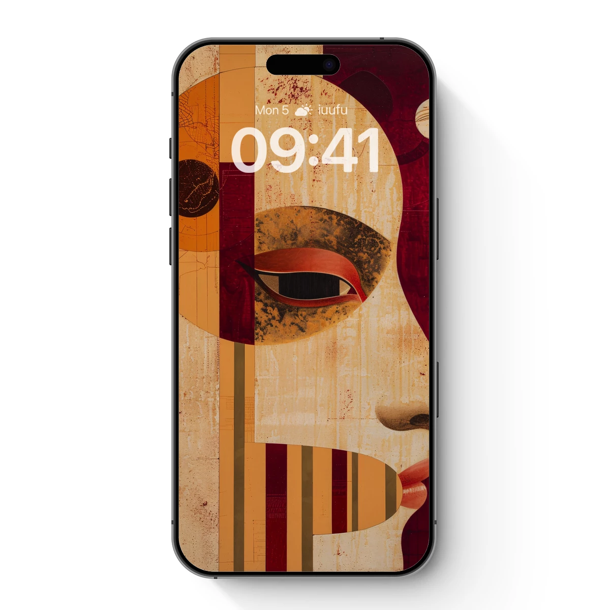 Abstract Face in Cosmic Harmony