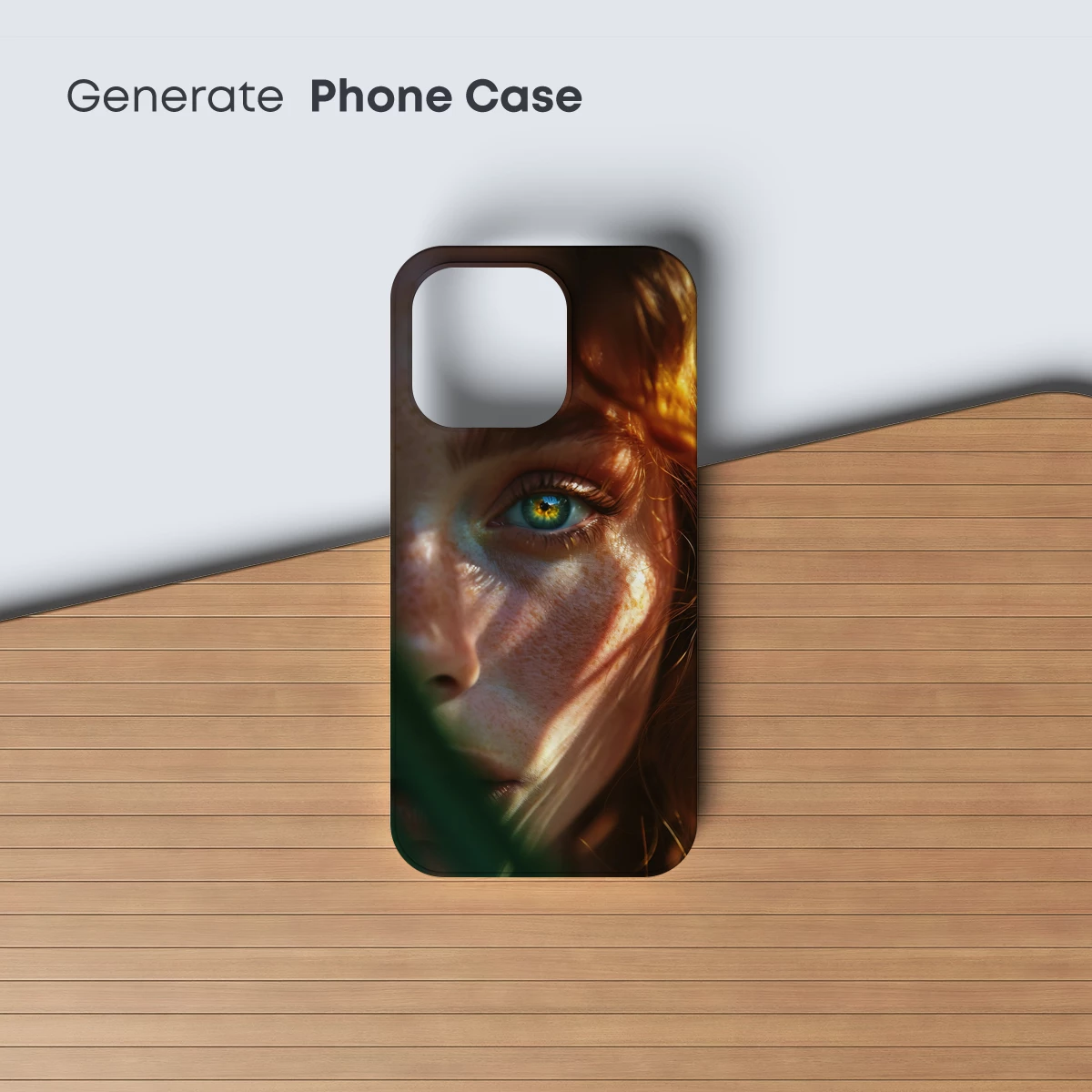 Freckled Gaze: Sunlit Serenity in Verdant Shadows - Image 3