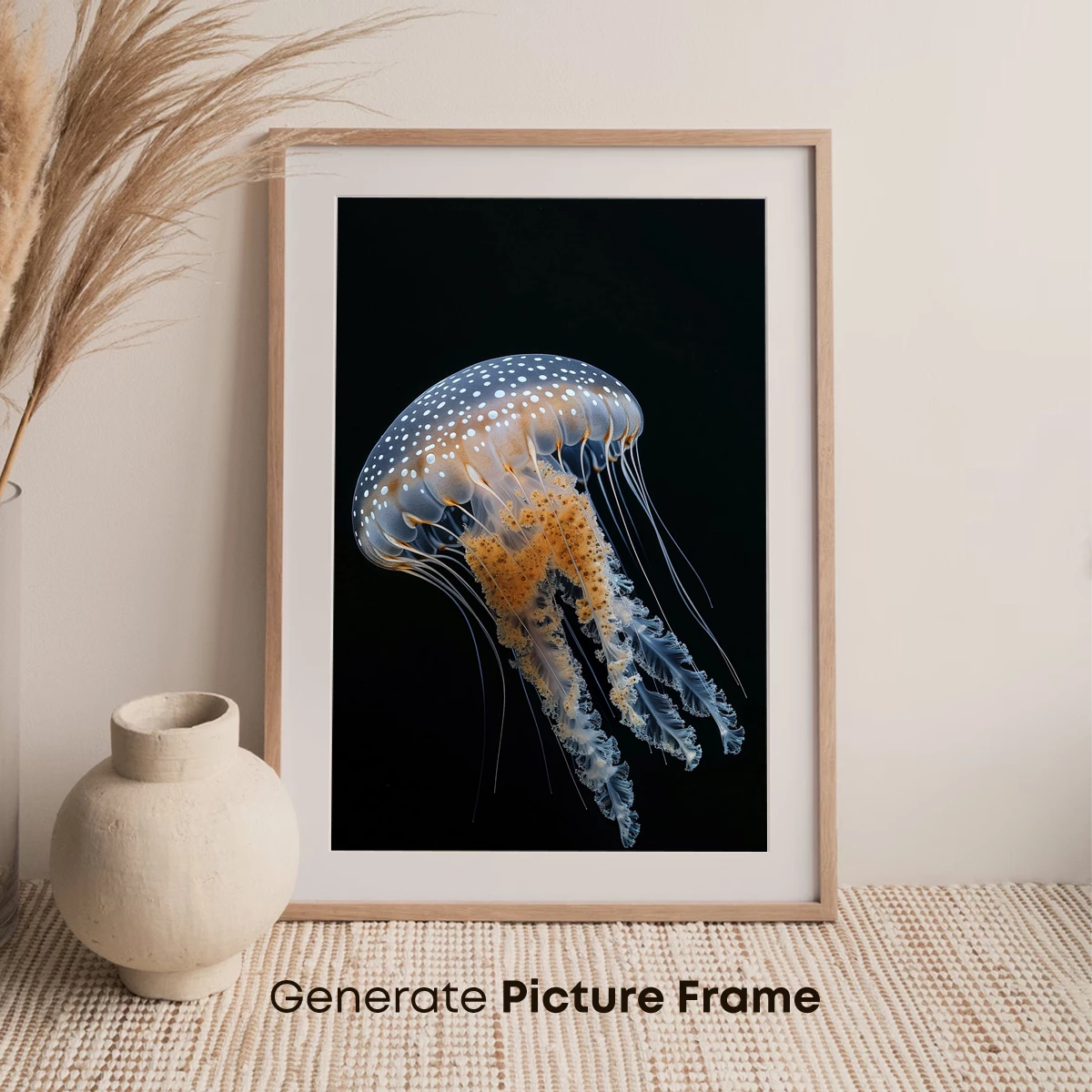 Ethereal Jellyfish: Oceanic Elegance in Darkness - Image 7