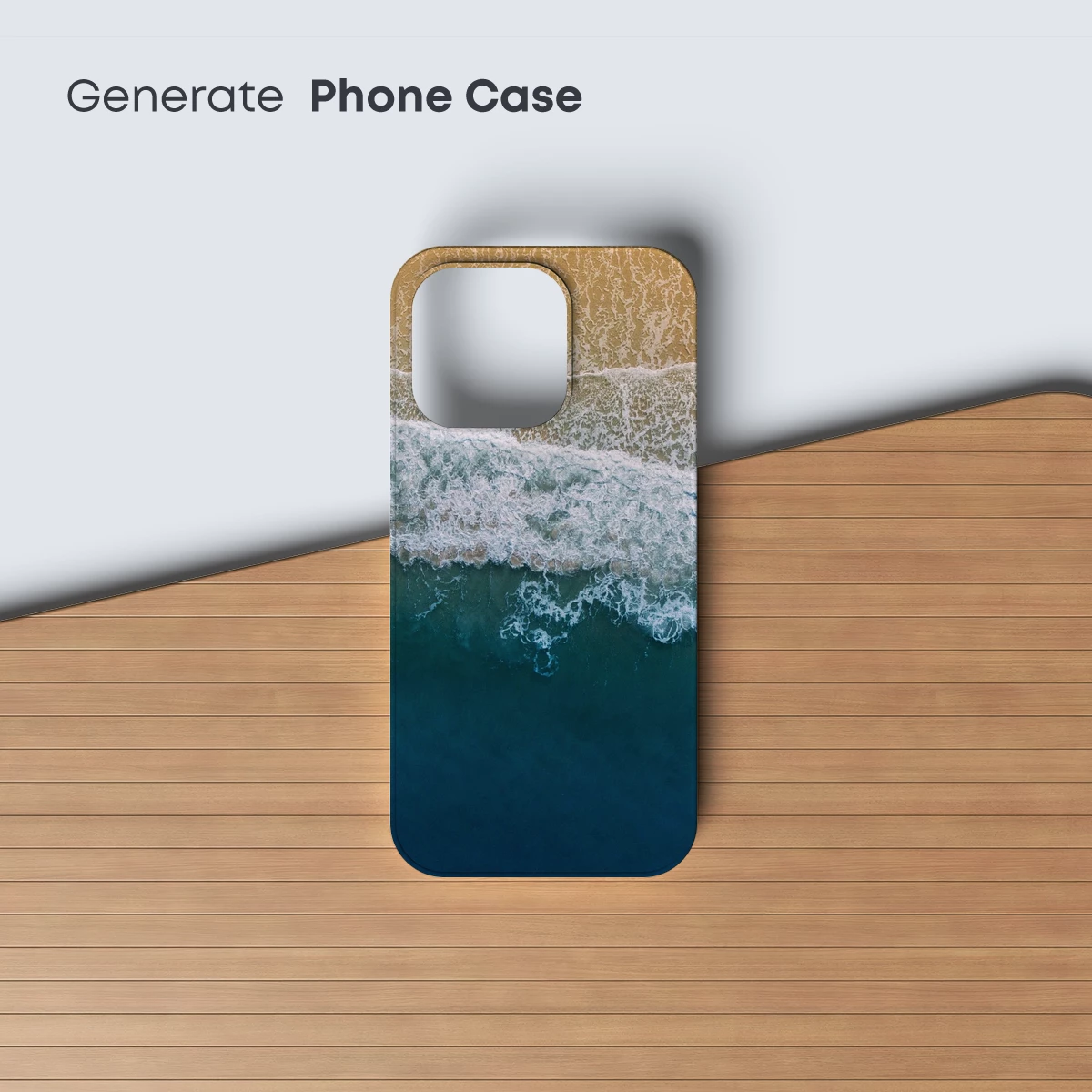 Aerial Serenity: Ocean Waves Meet Golden Shore - Image 3