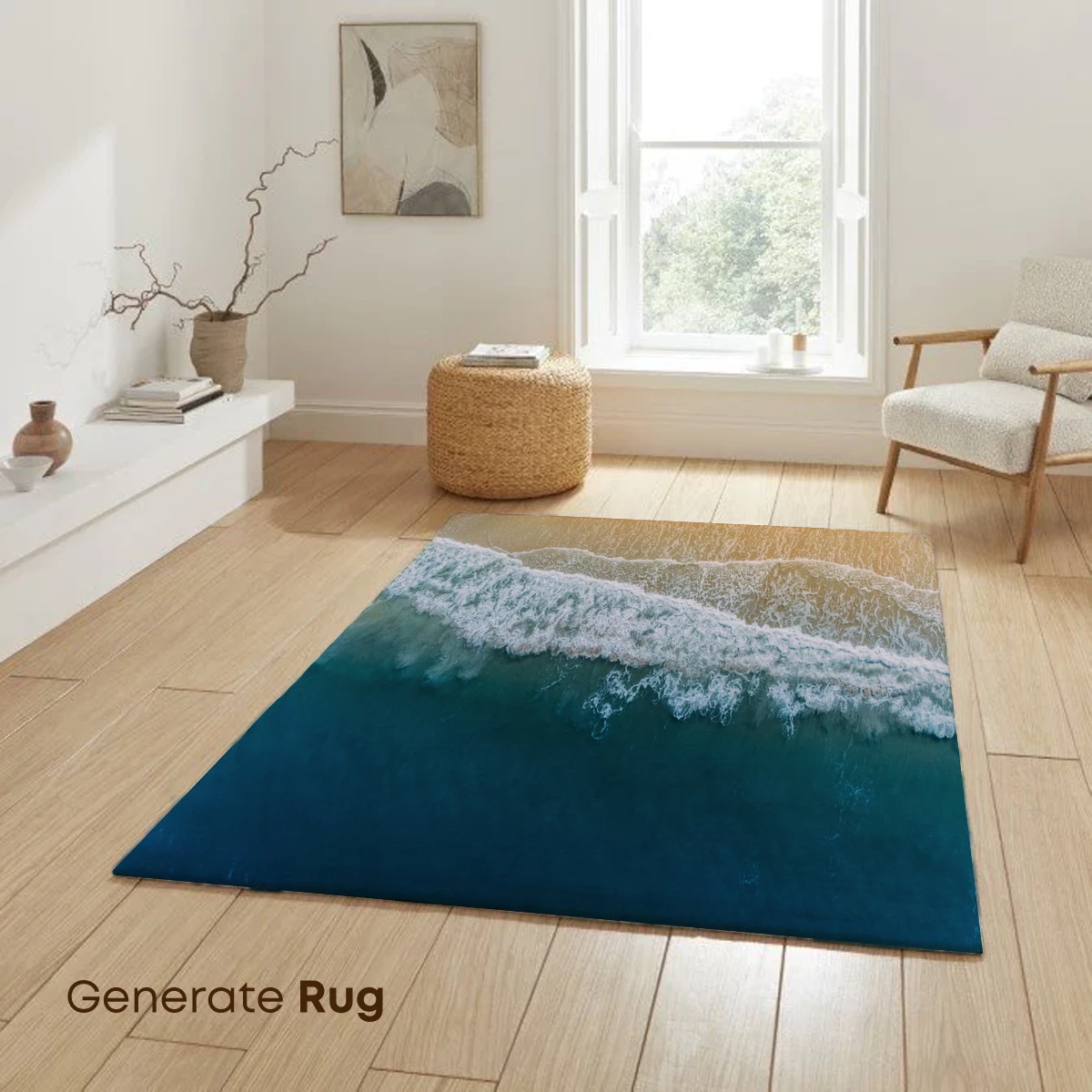 Aerial Serenity: Ocean Waves Meet Golden Shore - Image 6