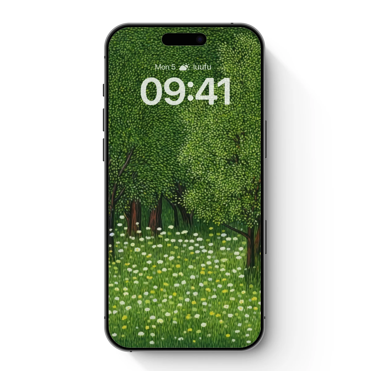 Dappled Grove: A Pointillist Forest Symphony