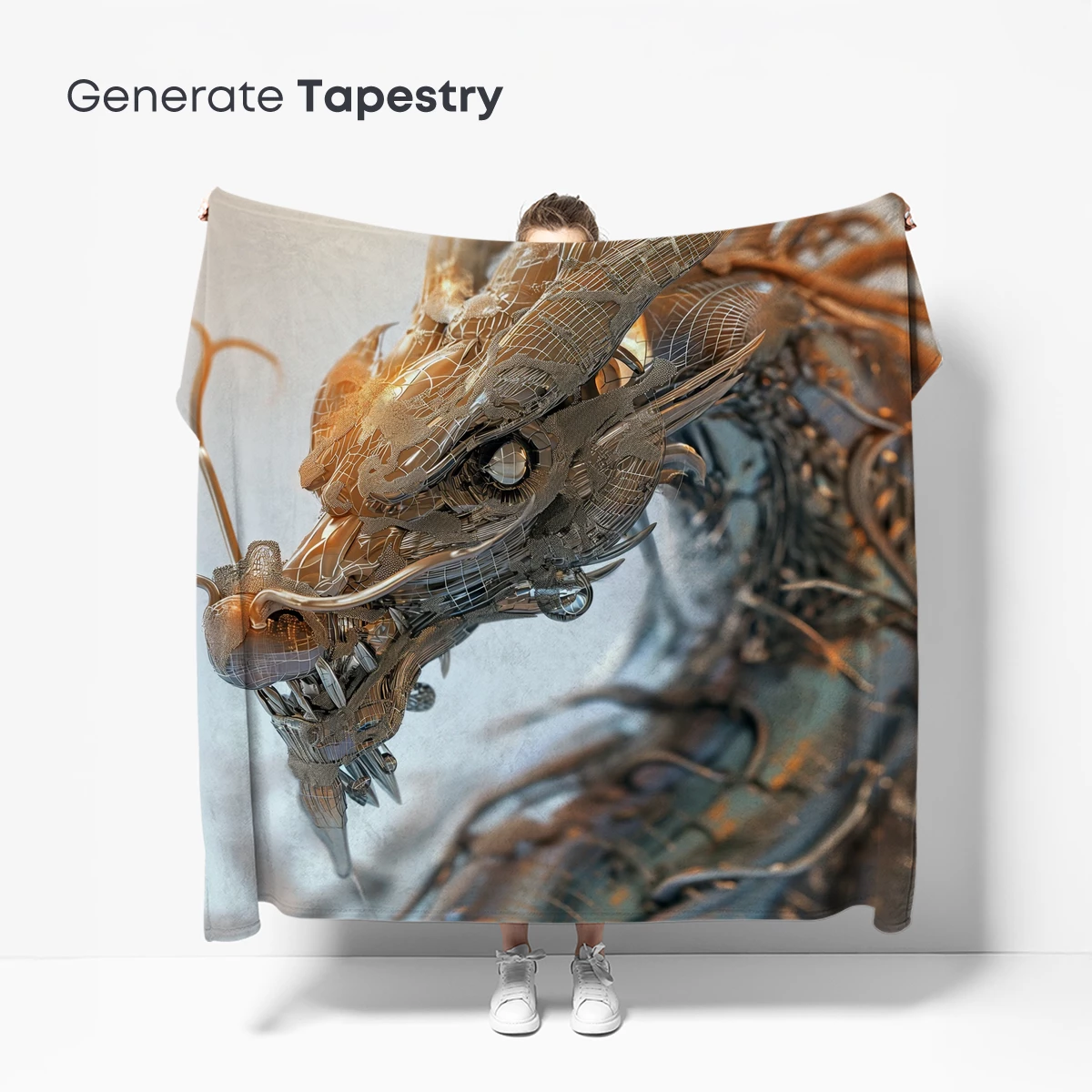 Cybernetic Dragon: Futuristic Mythology Art - Image 5