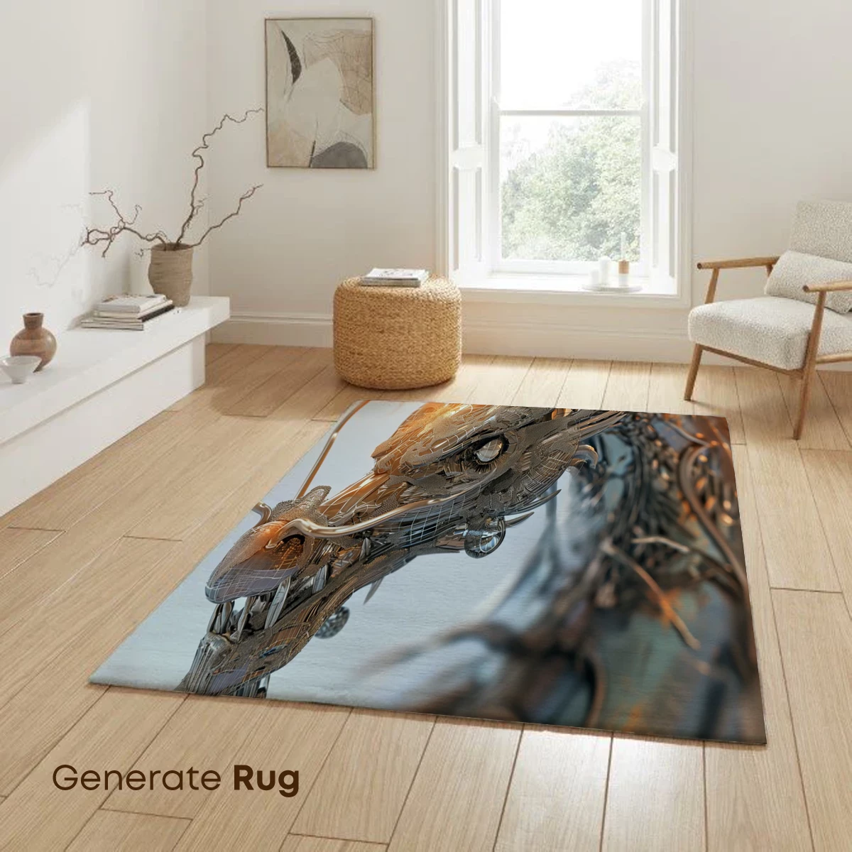 Cybernetic Dragon: Futuristic Mythology Art - Image 6