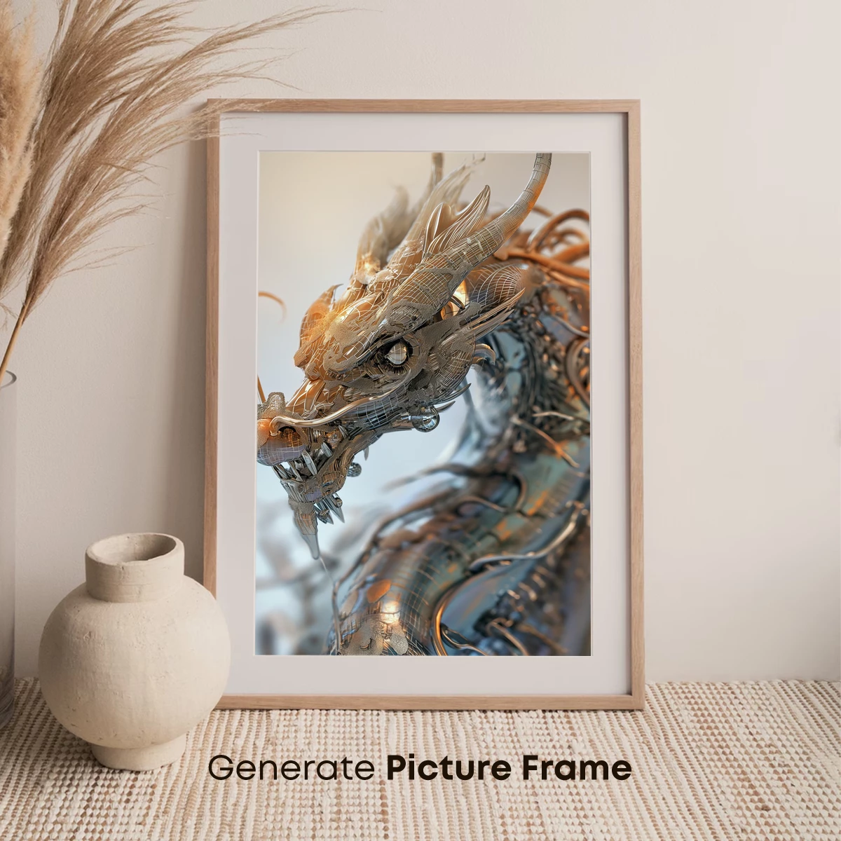 Cybernetic Dragon: Futuristic Mythology Art - Image 7