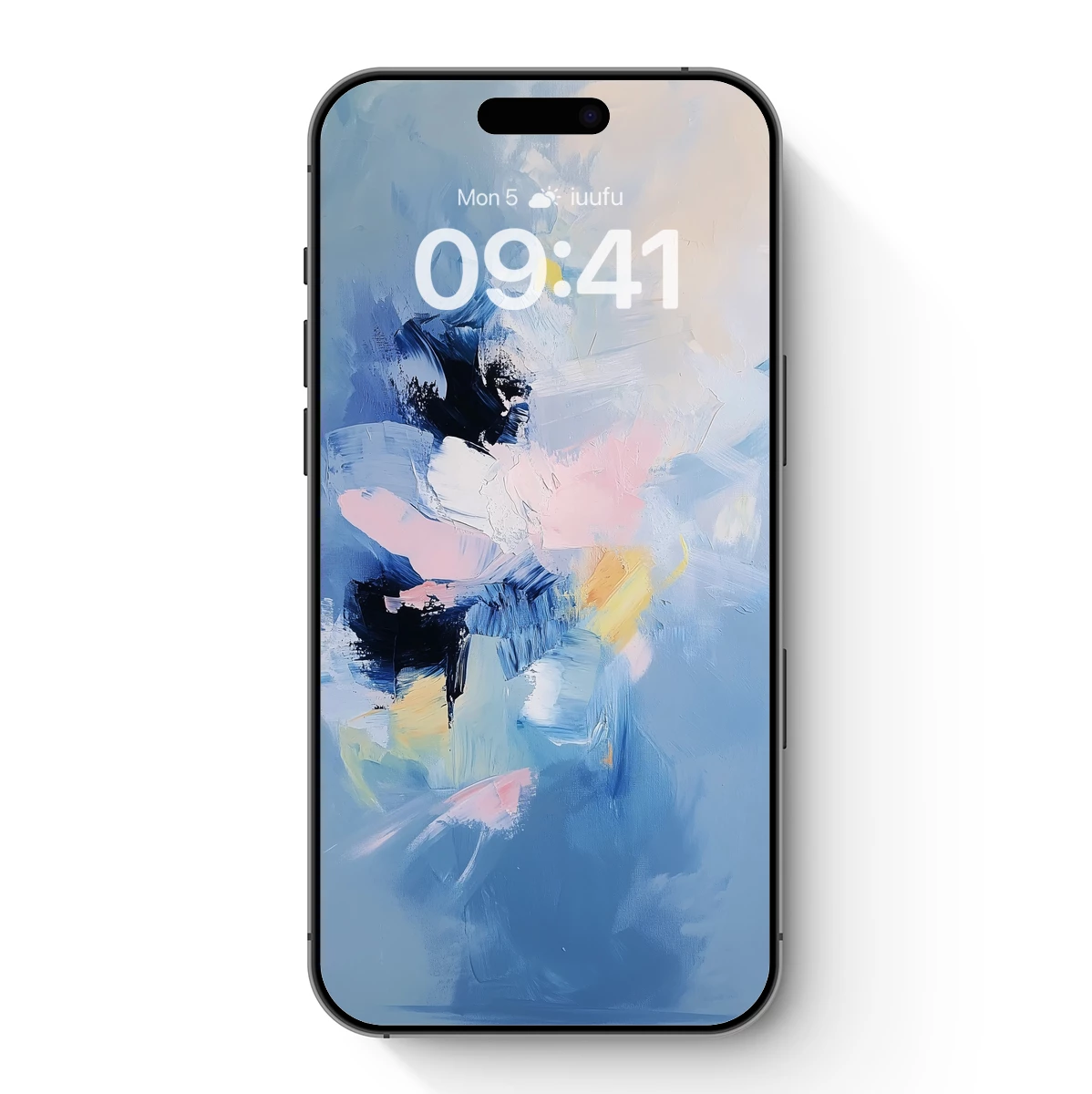 Abstract Symphony in Blue: Brushstroke Harmony