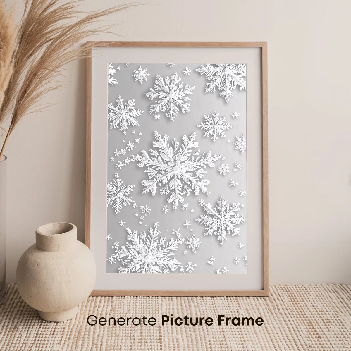 Frosty Elegance: Snowflake Symphony - Image 7