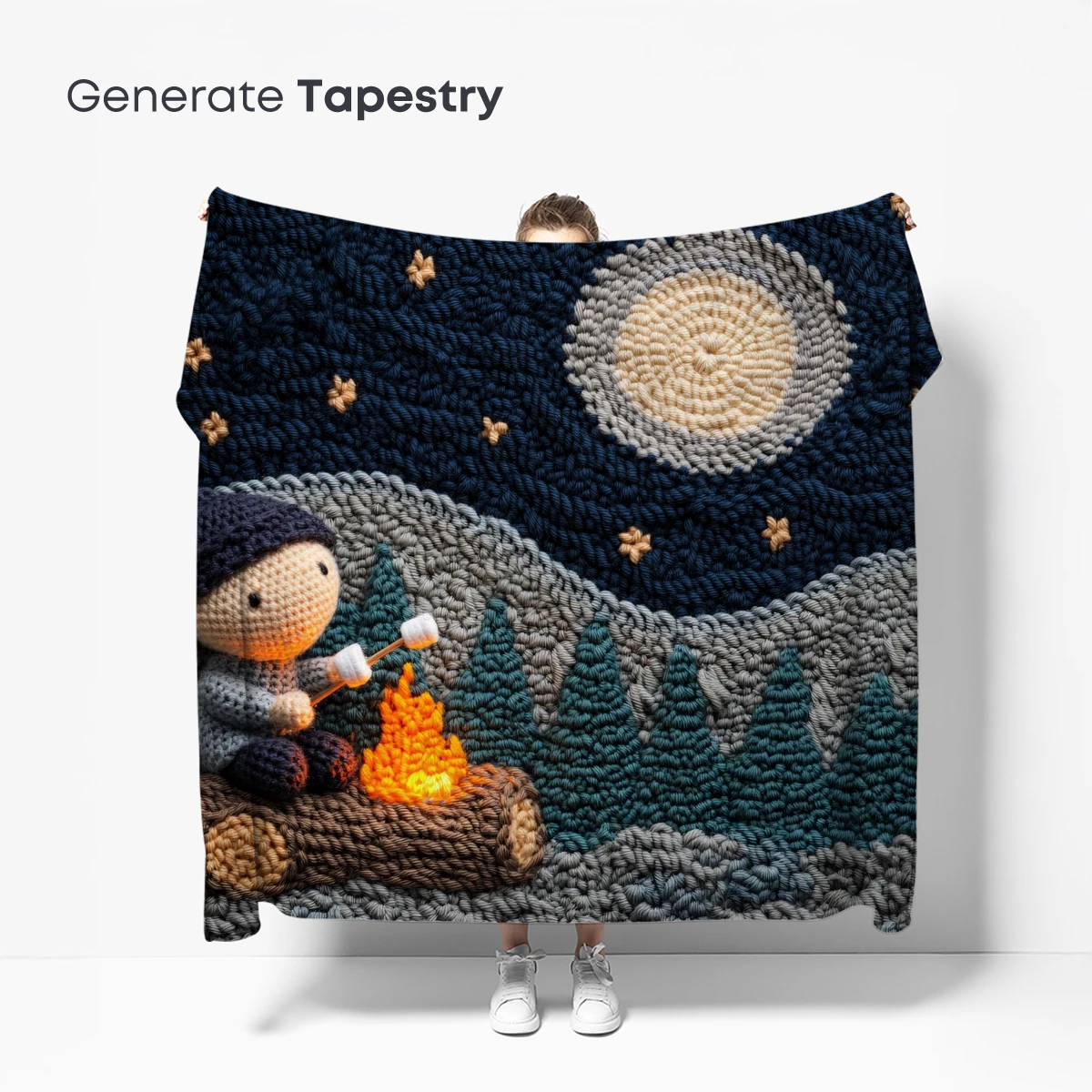 Crochet Night Campfire: Cozy Moonlit Adventure - Image 5
