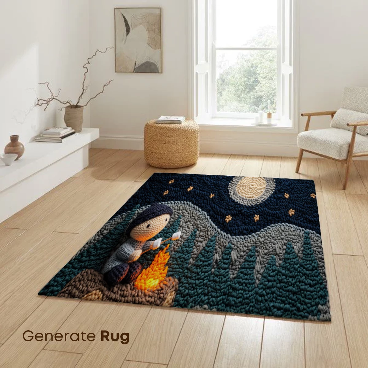 Crochet Night Campfire: Cozy Moonlit Adventure - Image 6