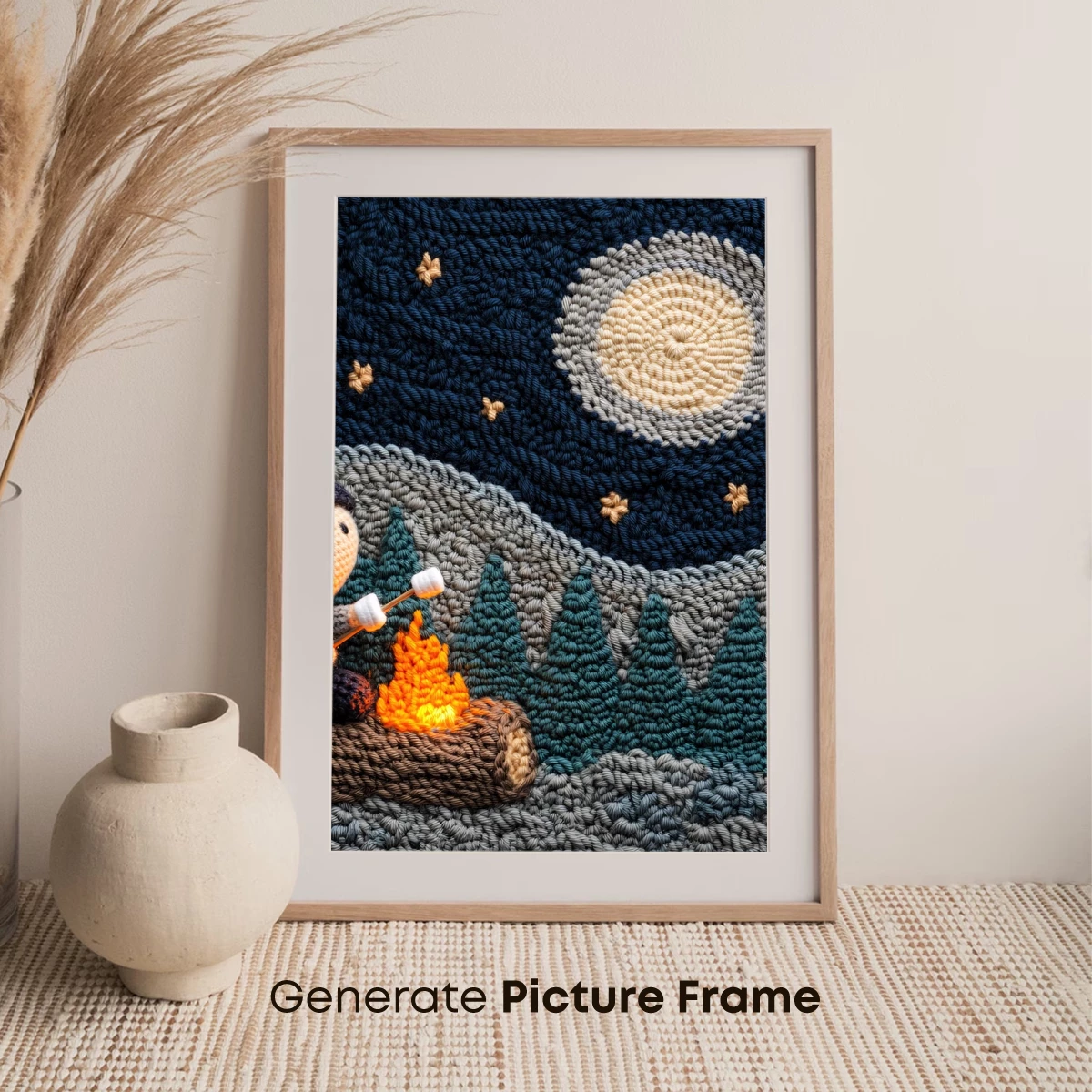 Crochet Night Campfire: Cozy Moonlit Adventure - Image 7