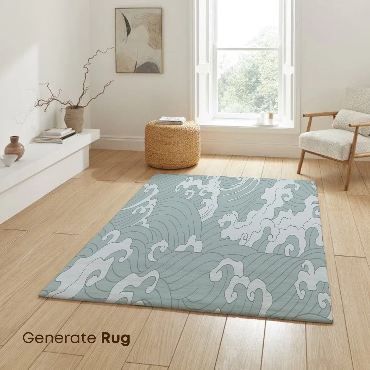 Elegant Hokusai Waves in Pastel Harmony - Image 6