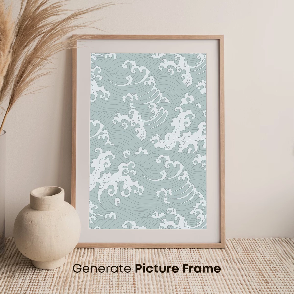 Elegant Hokusai Waves in Pastel Harmony - Image 7