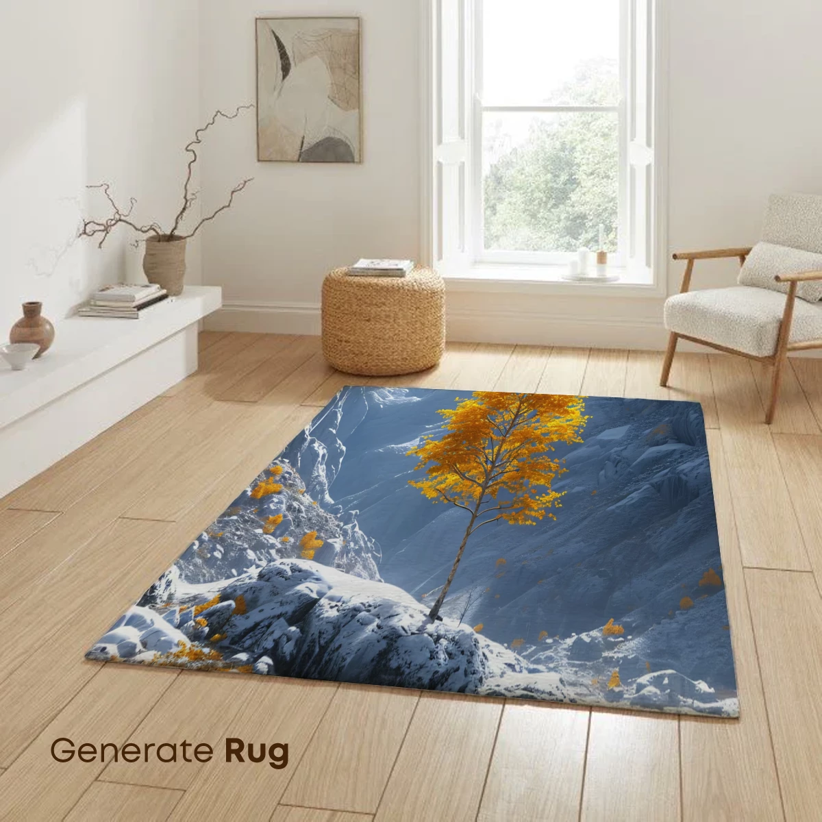 Golden Tree in Winter Wonderland - Image 6