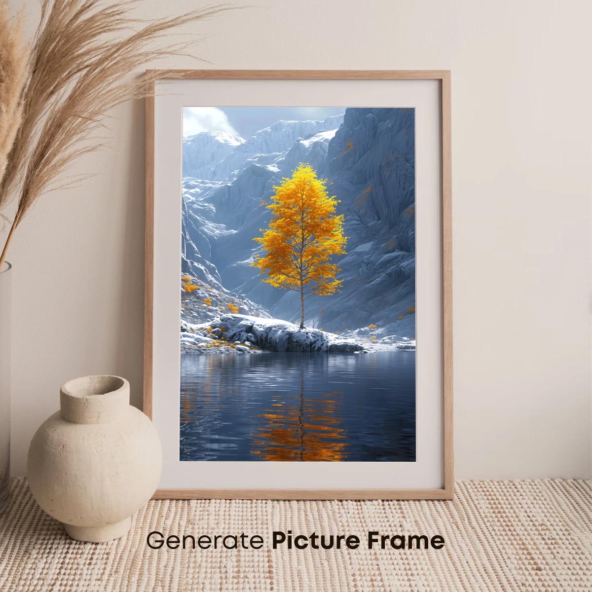 Golden Tree in Winter Wonderland - Image 7
