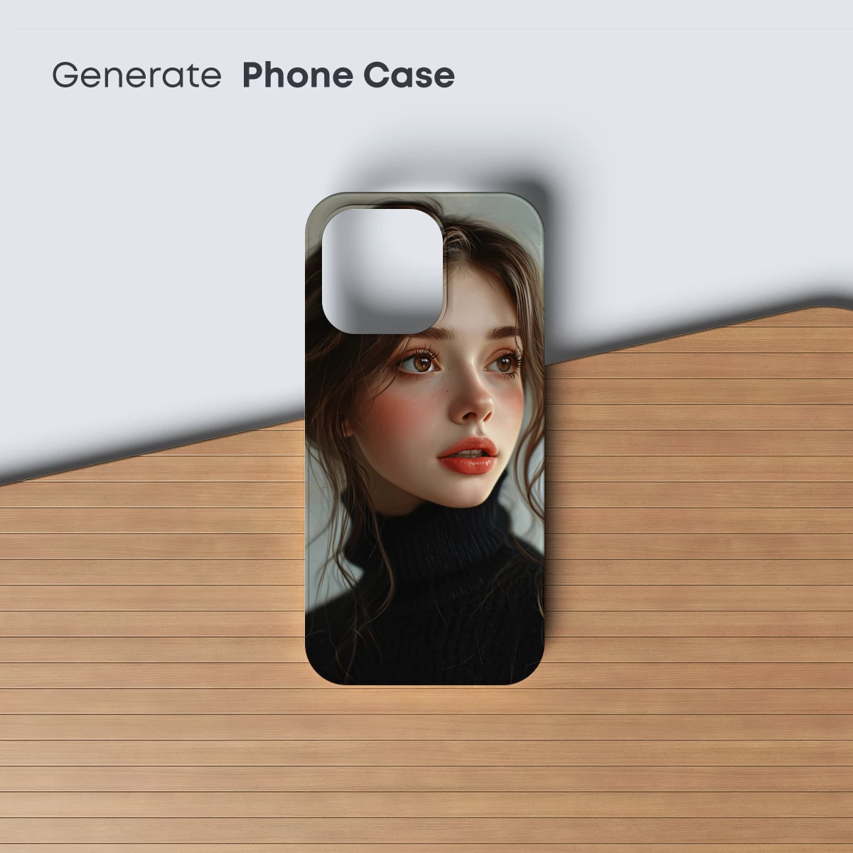 Ethereal Portrait: Soft Waves and Warm Hues - Image 3